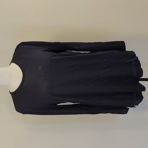 PRADA long sleeved long black top, size L